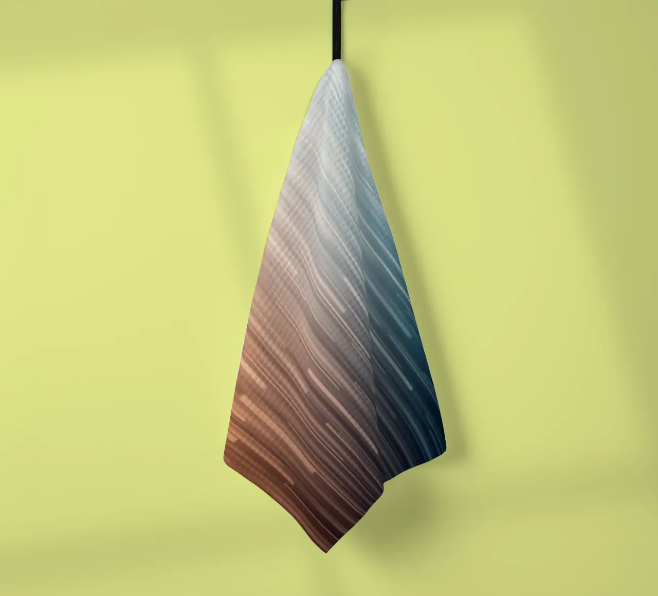Chemins parallèles : Un voyage en gradient à partir de Sunset Glow torchon de Artistic-shop