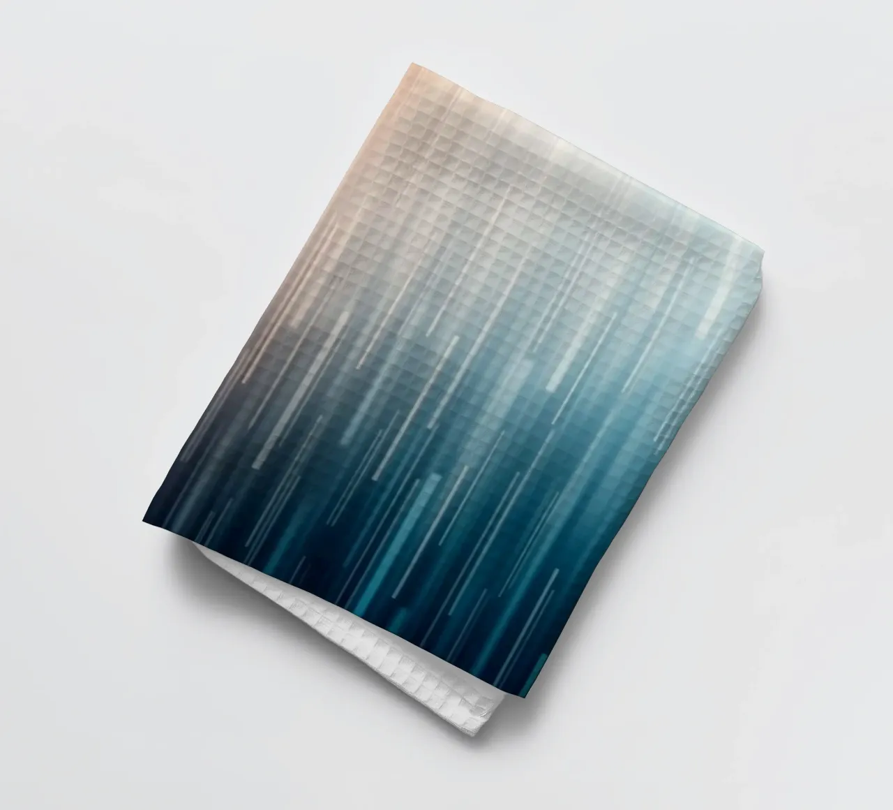 Chemins parallèles : Un voyage en gradient à partir de Sunset Glow torchon de Artistic-shop