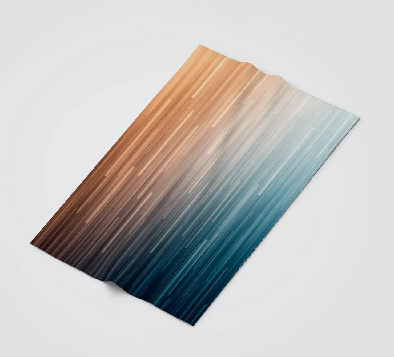 Sentieri paralleli: Un viaggio graduale dal bagliore del tramonto coperta in pile da Artistic-shop
