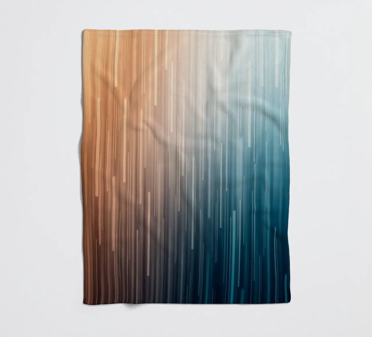 Sentieri paralleli: Un viaggio graduale dal bagliore del tramonto coperta in pile da Artistic-shop