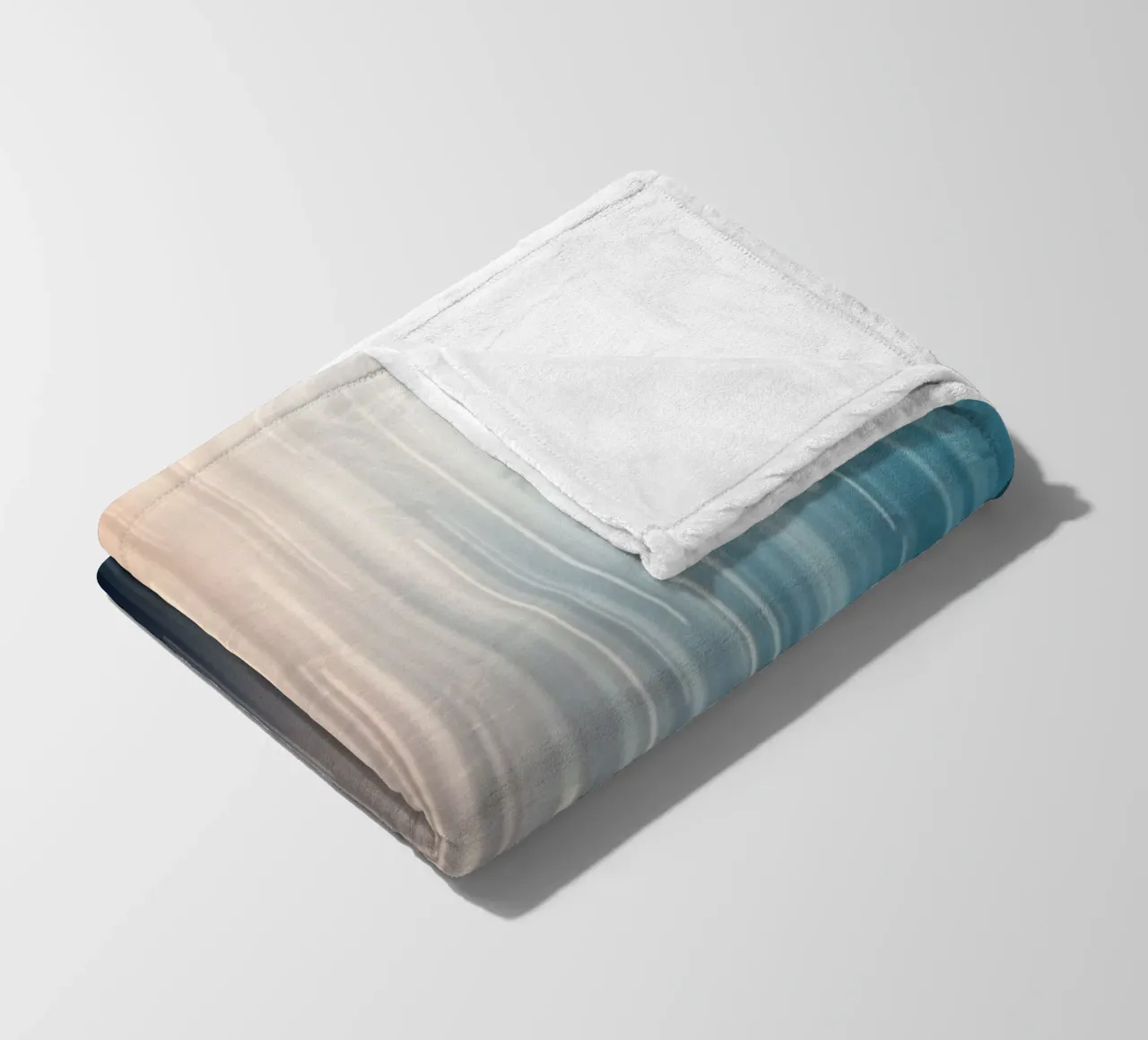 Sentieri paralleli: Un viaggio graduale dal bagliore del tramonto coperta in pile da Artistic-shop