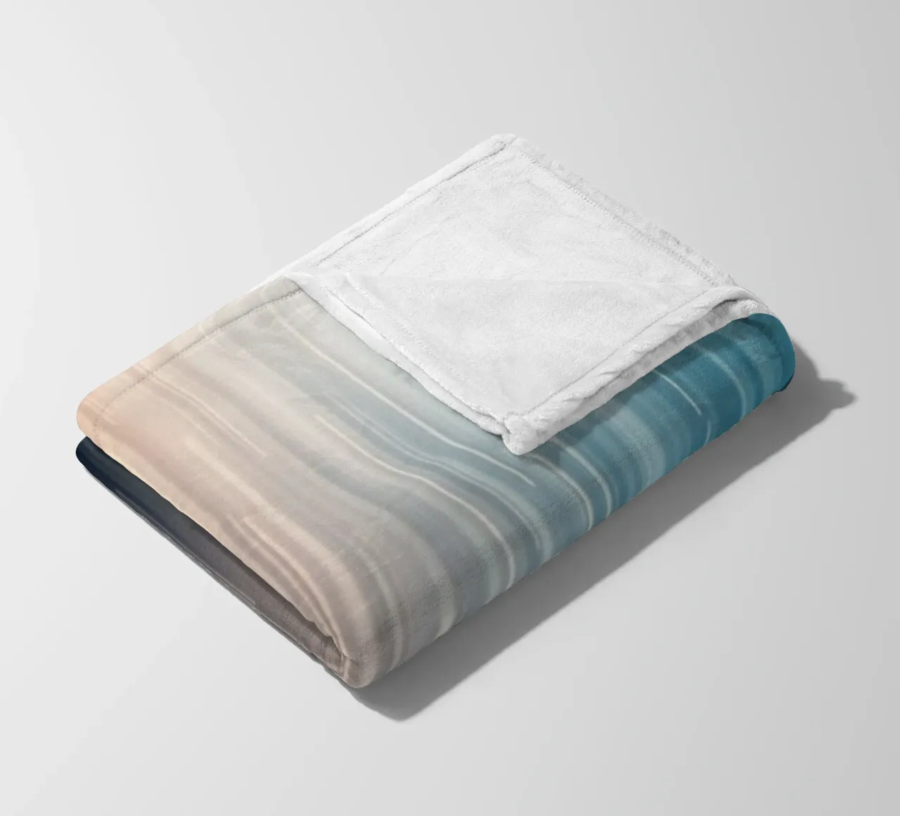 Sentieri paralleli: Un viaggio graduale dal bagliore del tramonto coperta in pile da Artistic-shop