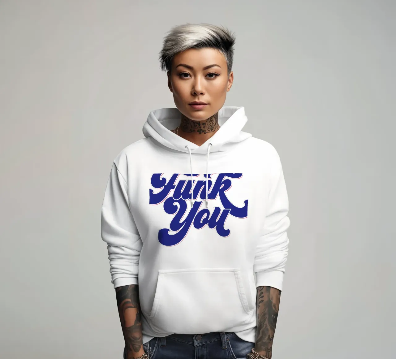 Funk You felpa con cappuccio da Tamsen Design