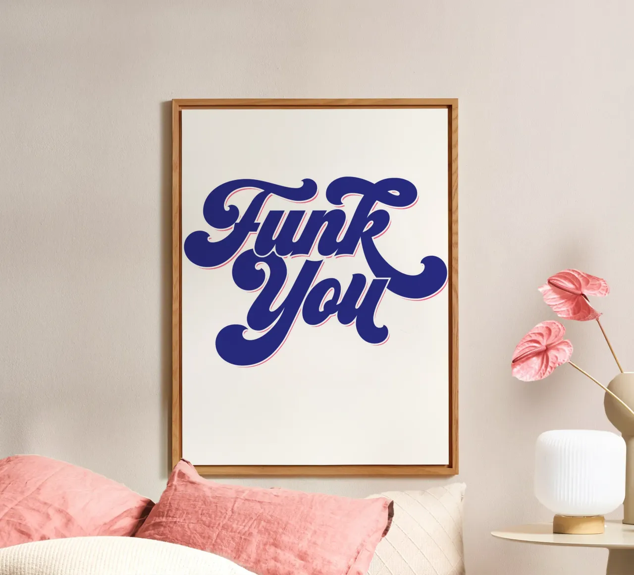 Funk You alluminio dibond da Tamsen Design