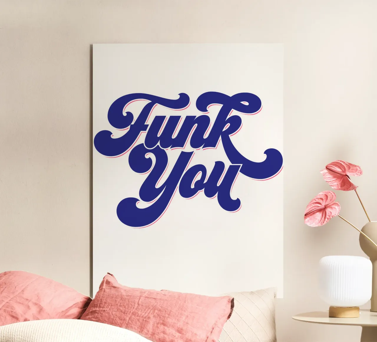 Funk You alluminio dibond da Tamsen Design