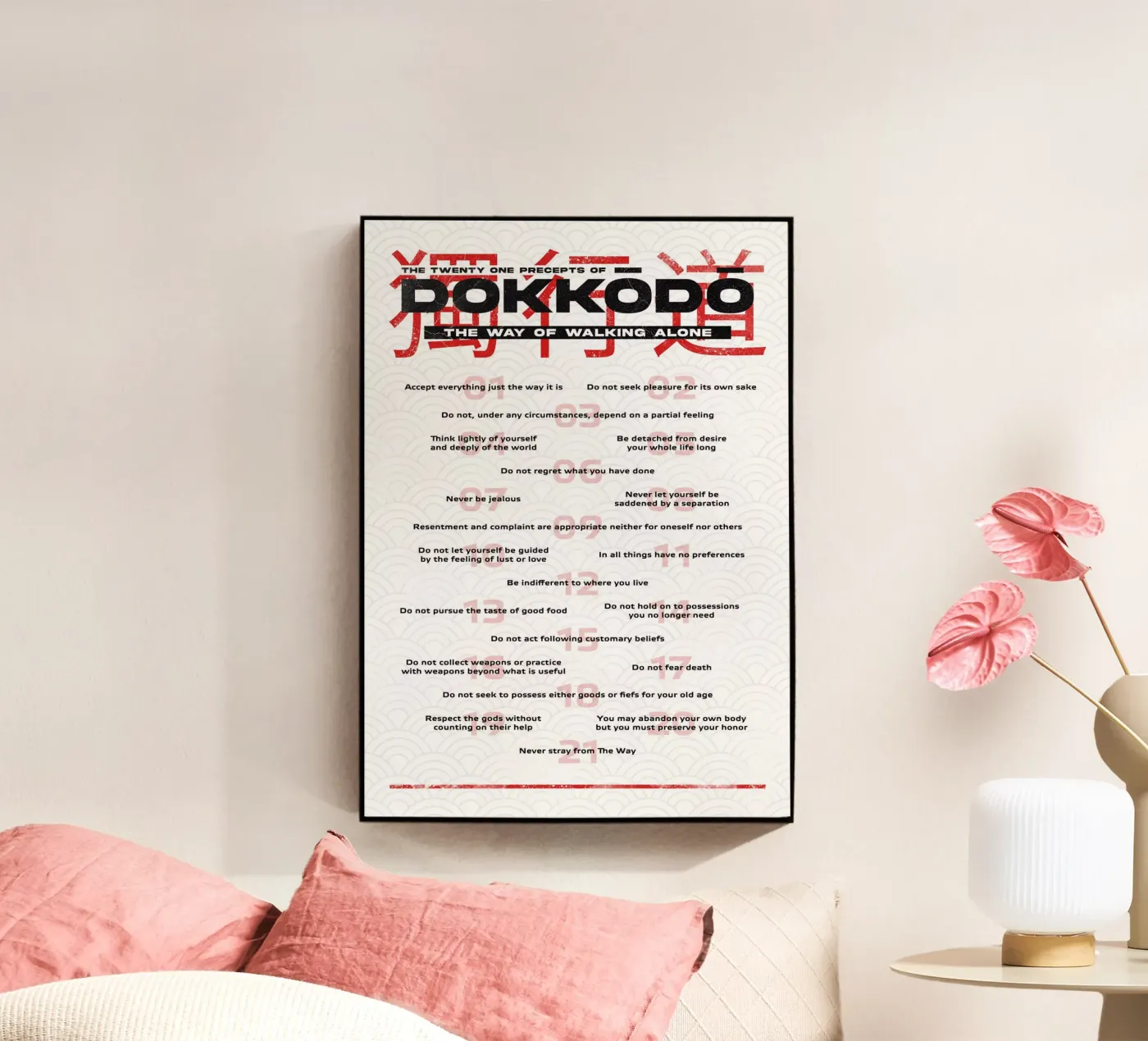 Dokkodo Precepts plexiglass da nabakumov