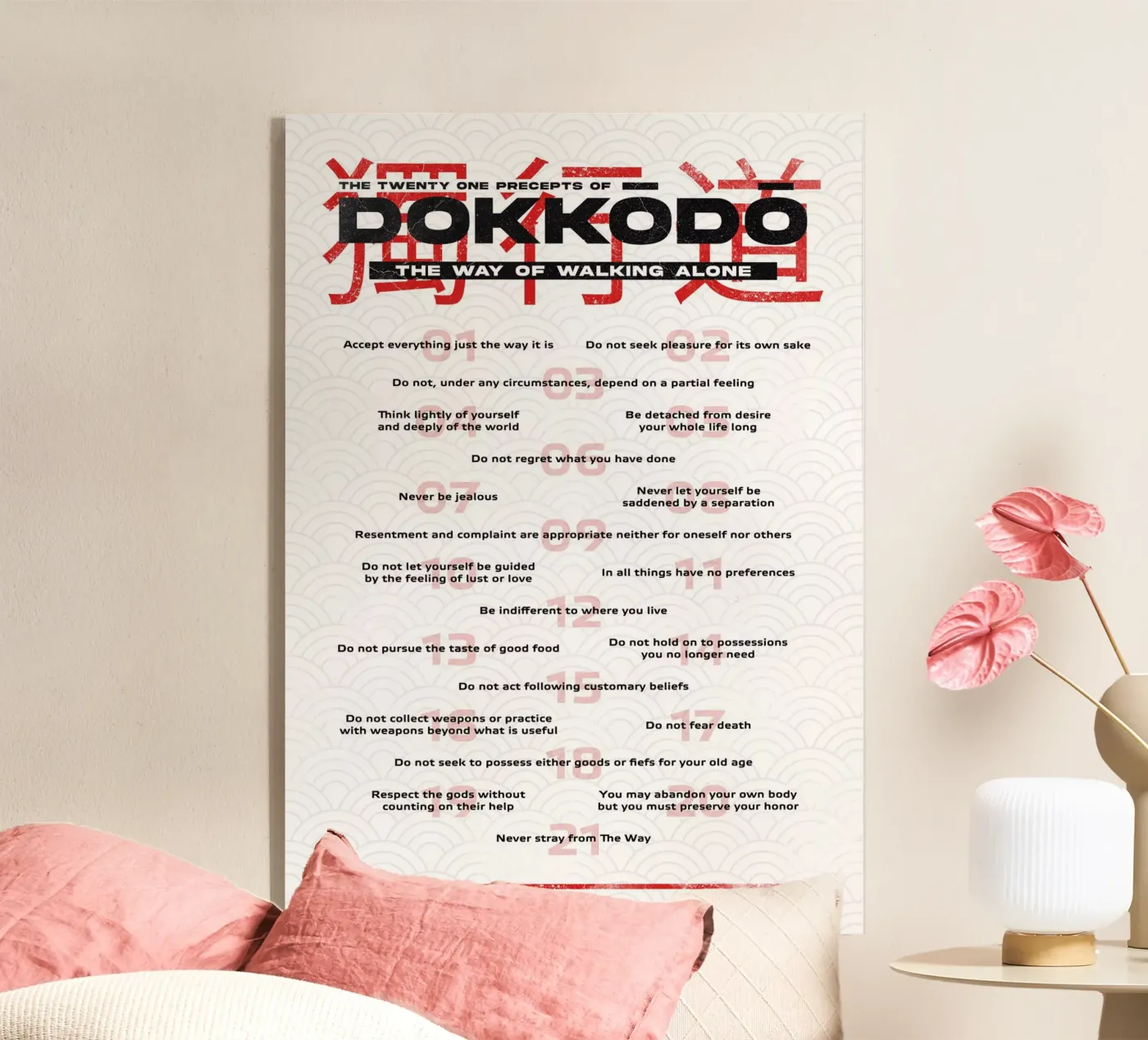 Dokkodo Precepts plexiglass da nabakumov