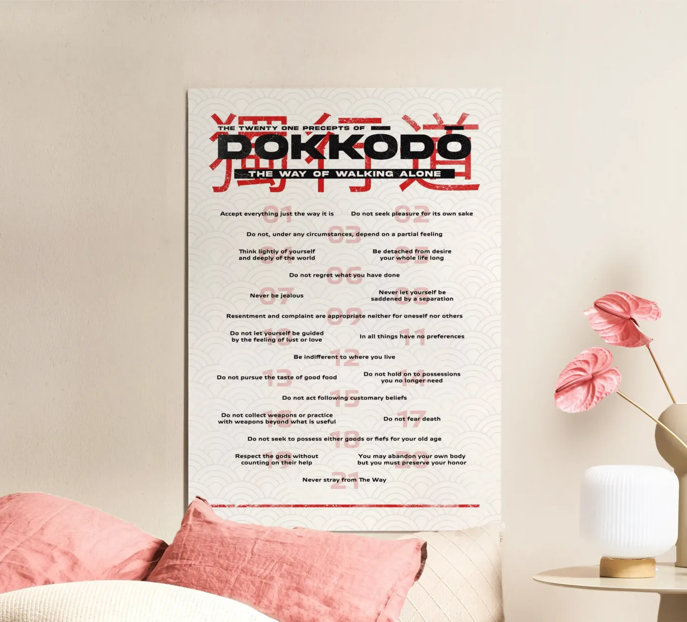 Dokkodo Precepts poster da nabakumov