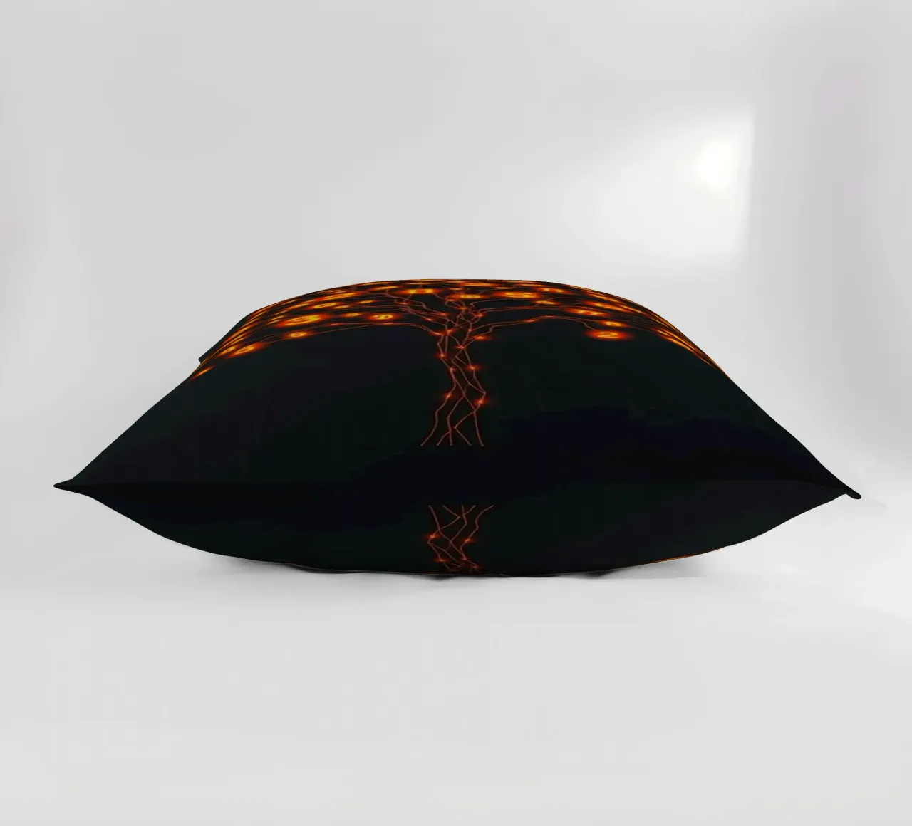 Glowing Binary Tree of Life decorative cushion by Artistic-shop