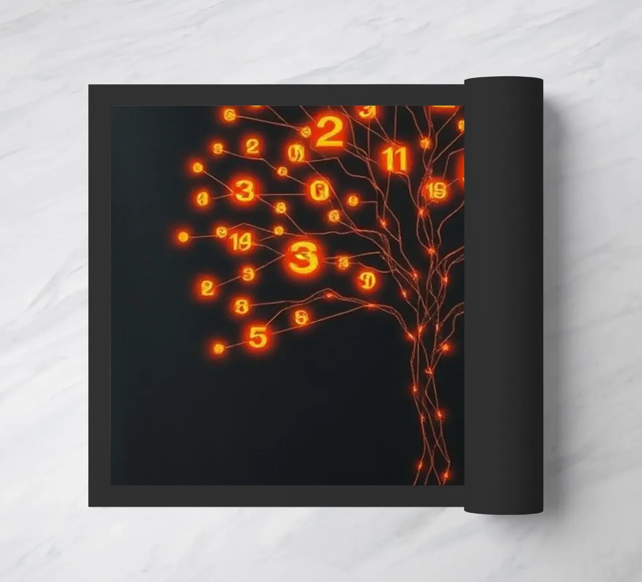 Glowing Binary Tree of Life doormat by Artistic-shop