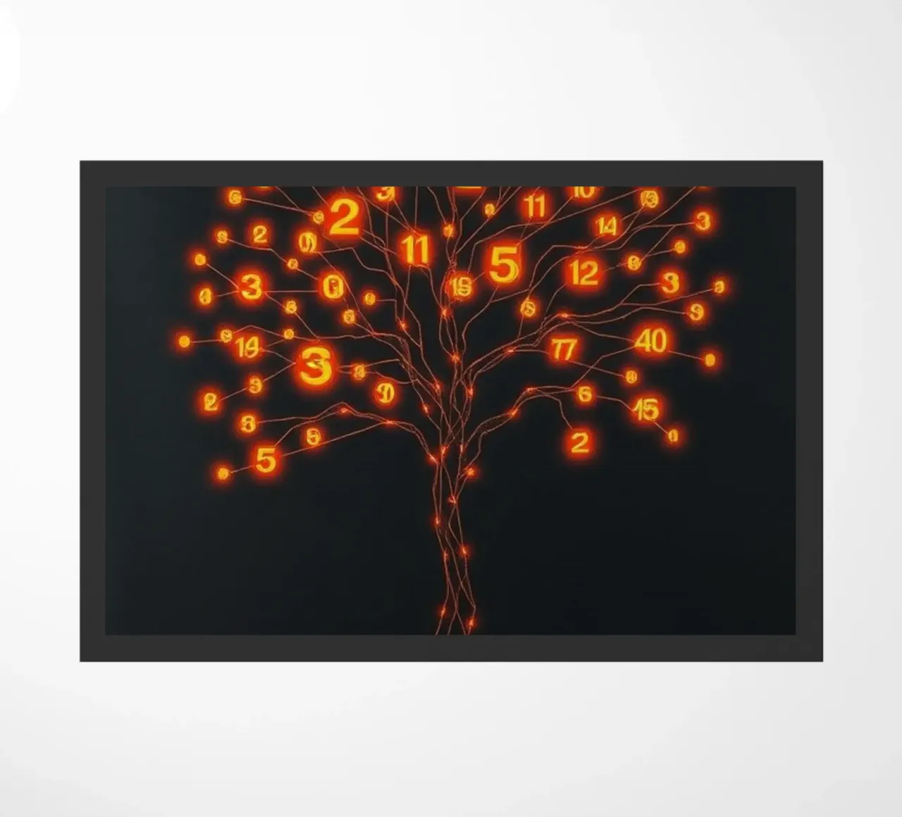 Glowing Binary Tree of Life doormat by Artistic-shop