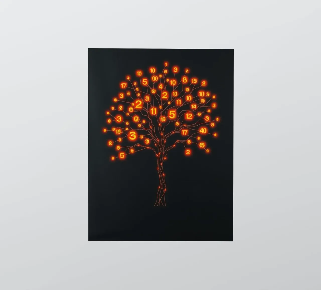Glowing Binary Tree of Life sticker by Artistic-shop