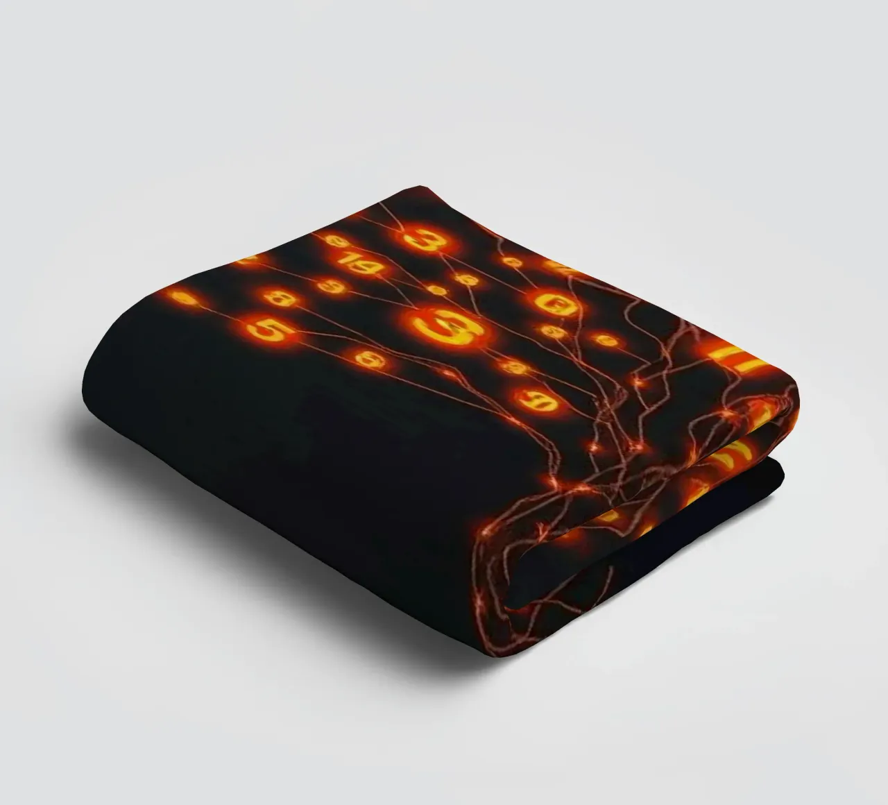 Glowing Binary Tree of Life towel by Artistic-shop