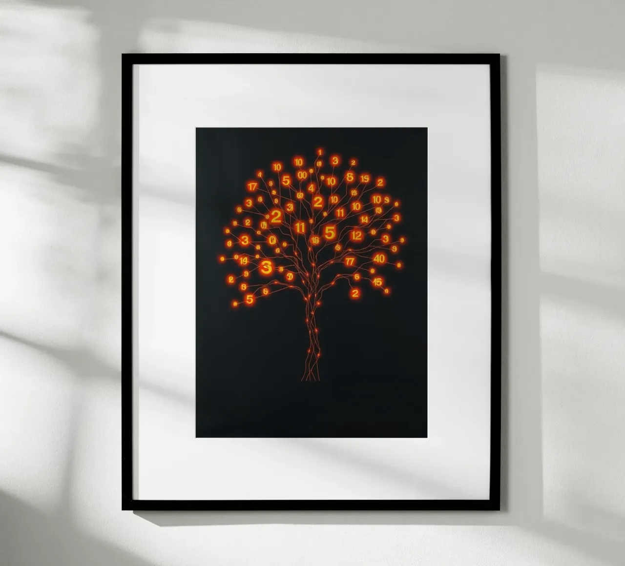 Glowing Binary Tree of Life hahnemühle by Artistic-shop