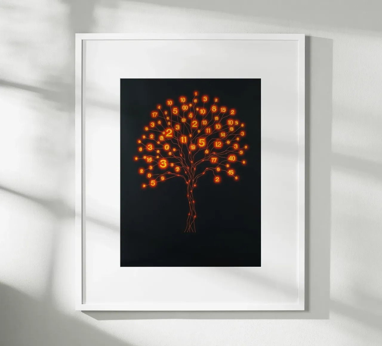 Glowing Binary Tree of Life hahnemühle by Artistic-shop