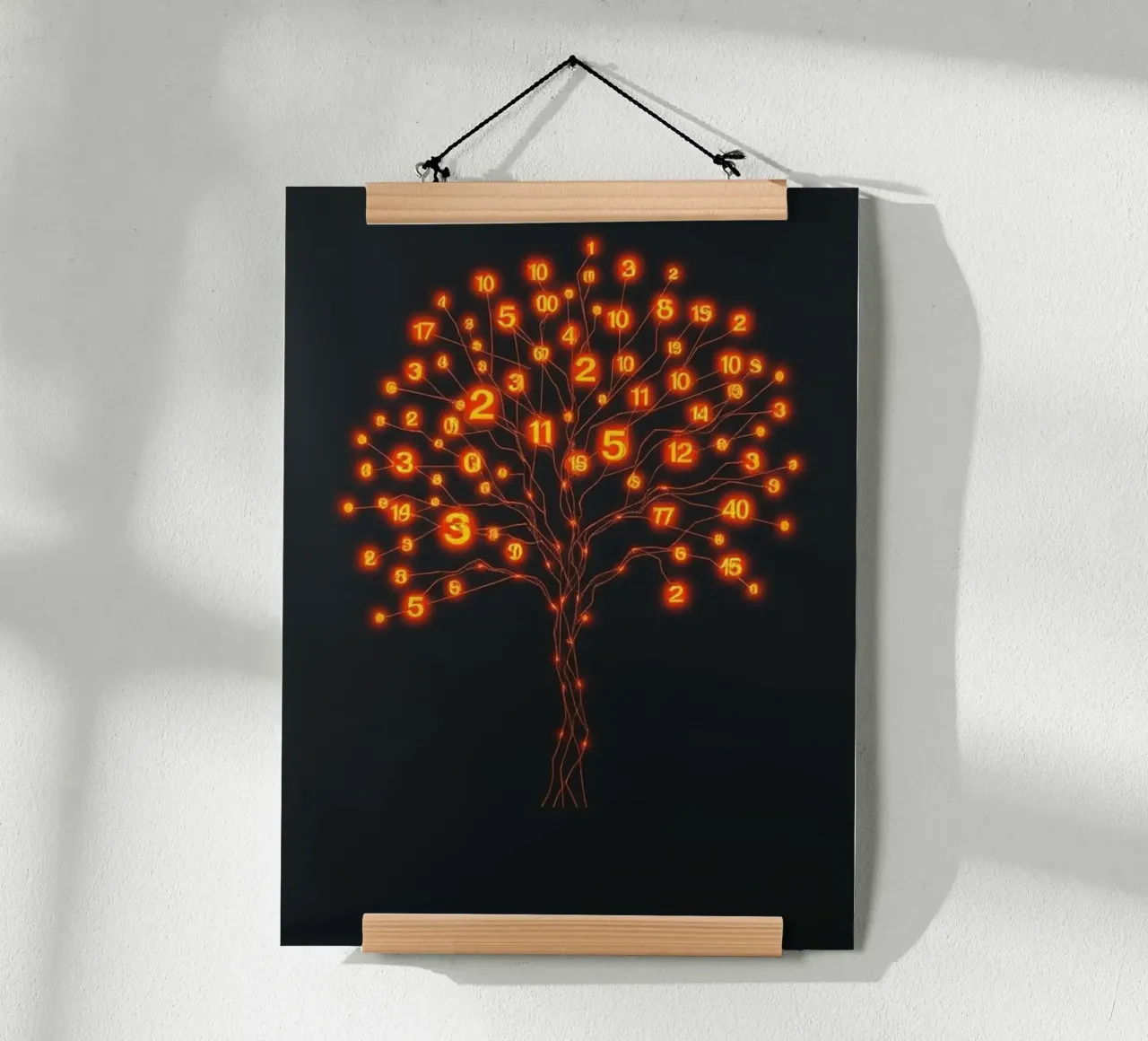 Glowing Binary Tree of Life hahnemühle by Artistic-shop