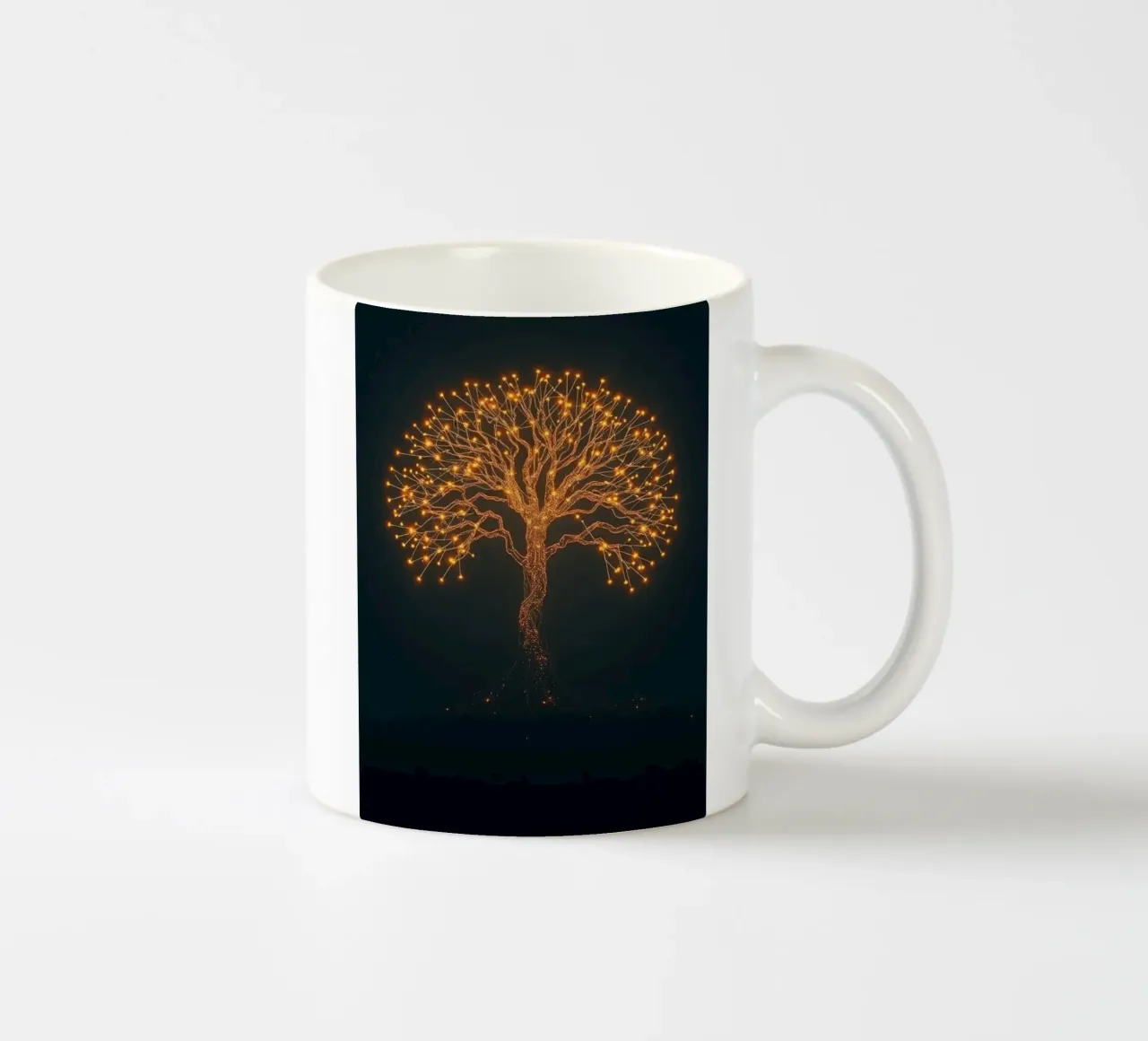 Albero della vita luminoso tazza in ceramica da Artistic-shop
