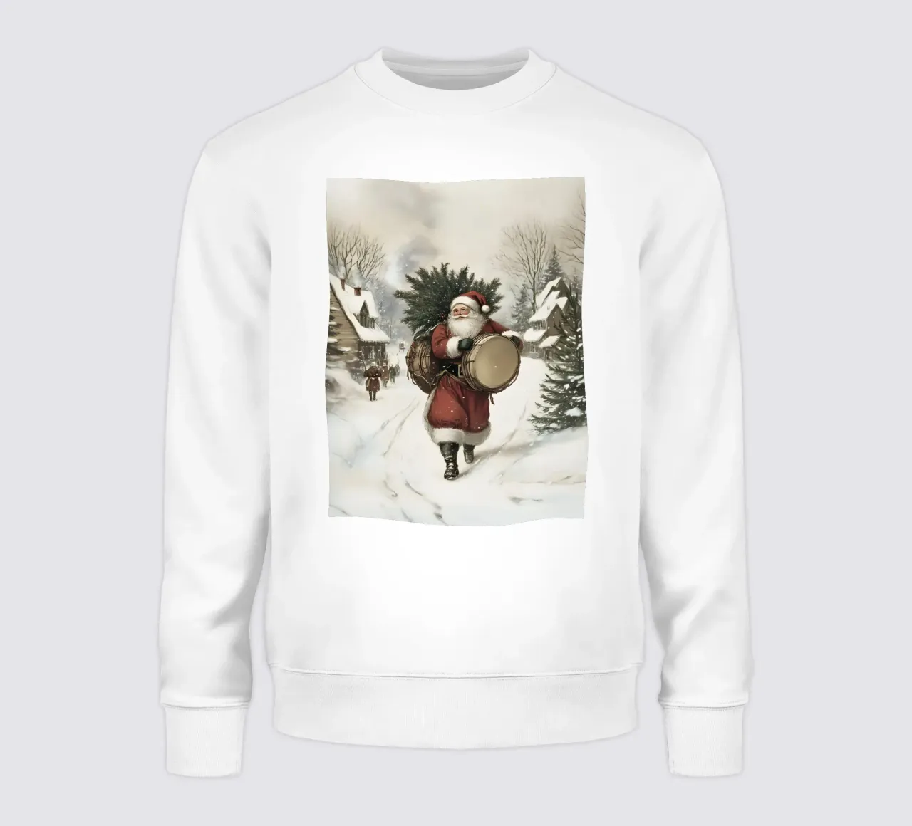 Babbo Natale con tamburo felpa da Studio Vibe