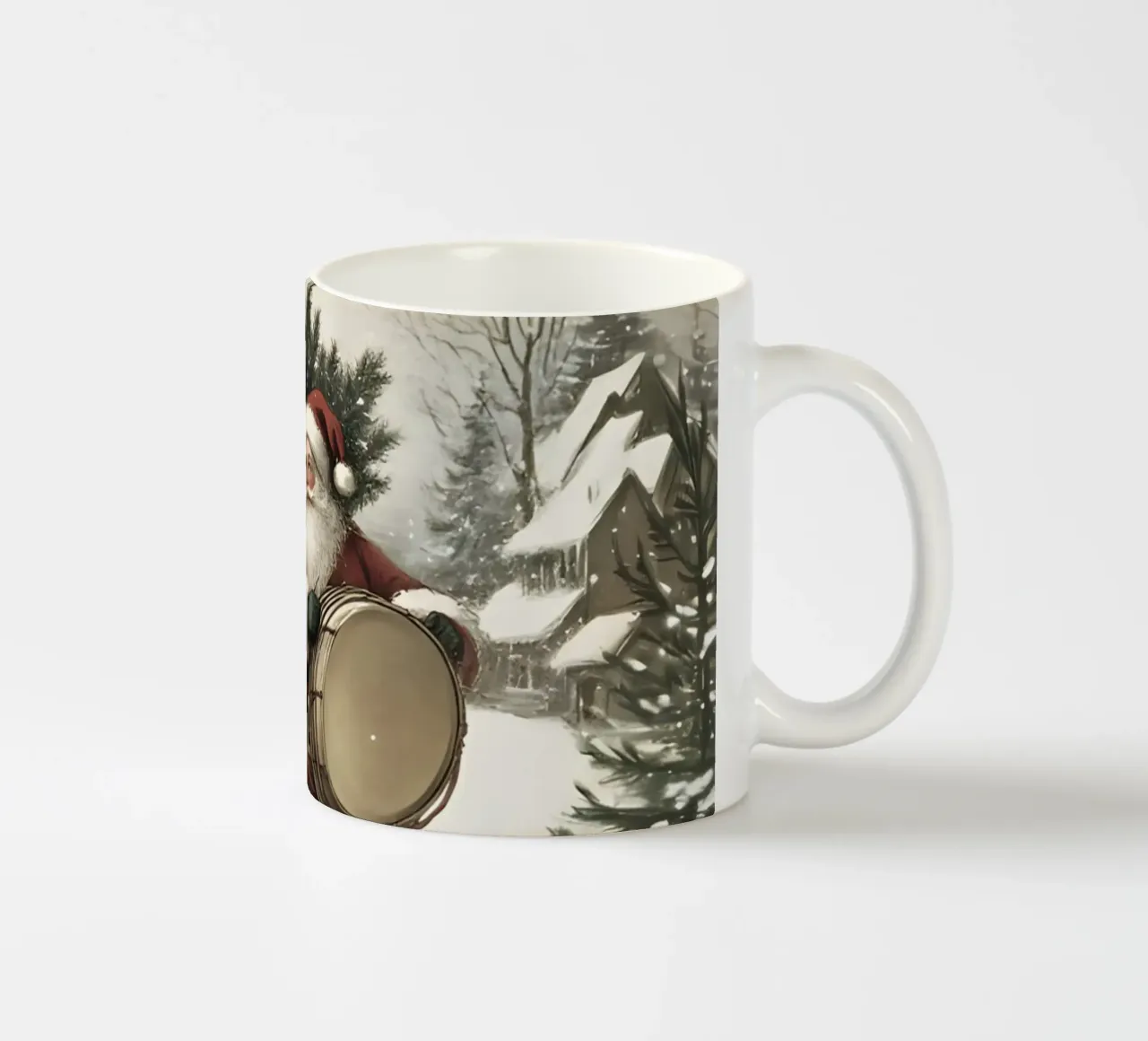 Babbo Natale con tamburo tazza in ceramica da Studio Vibe