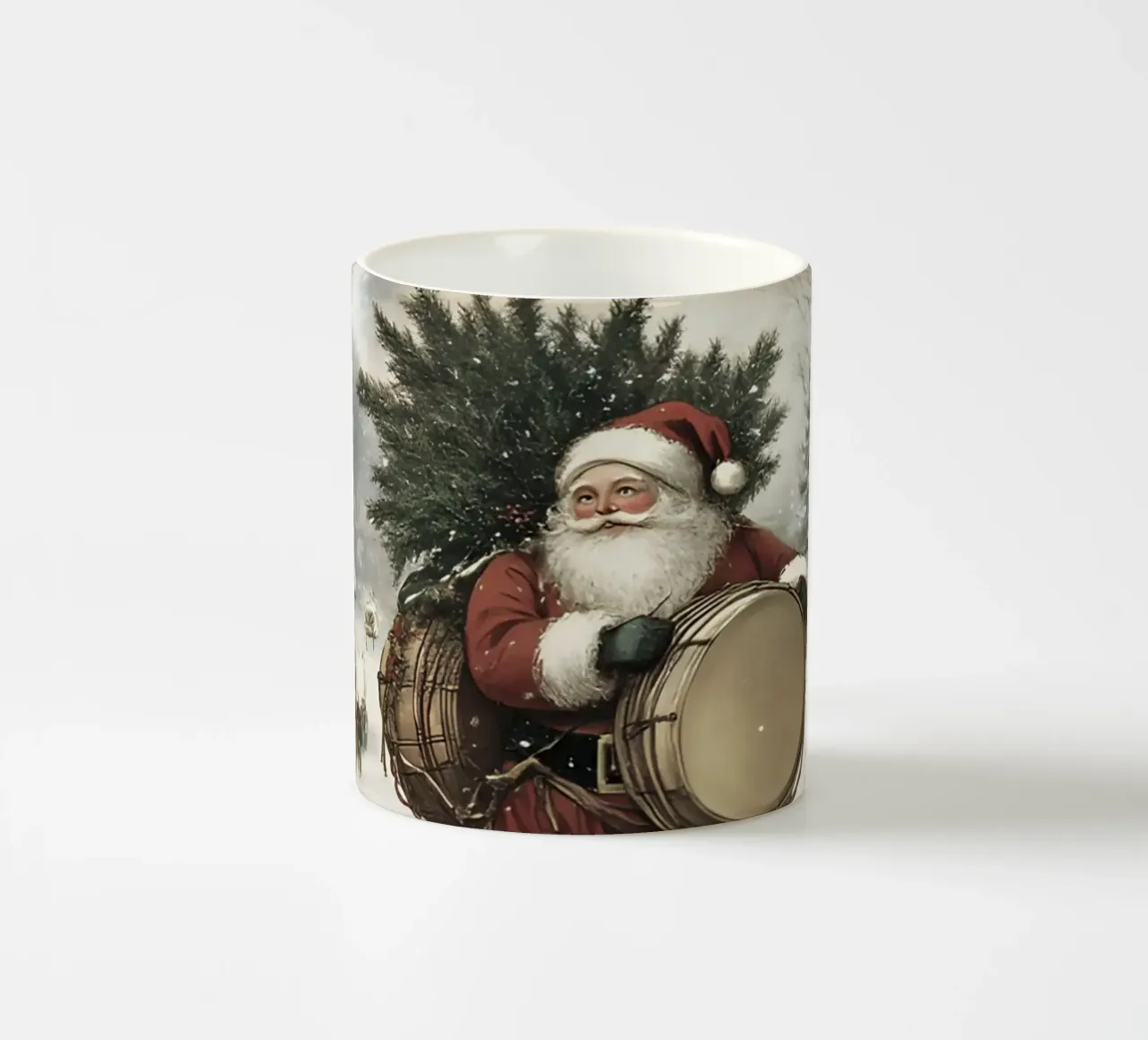 Babbo Natale con tamburo tazza in ceramica da Studio Vibe