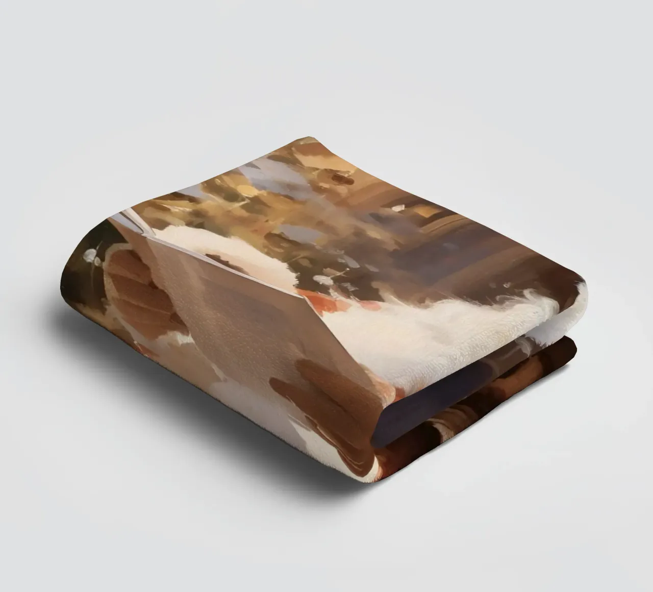 Santa Claus Reading Christmas List Art Print towel by Studio Vibe