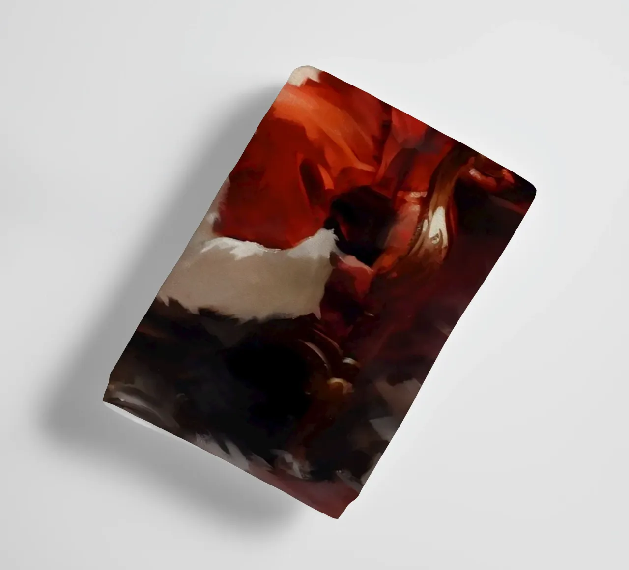Santa Claus Reading Christmas List Art Print towel by Studio Vibe