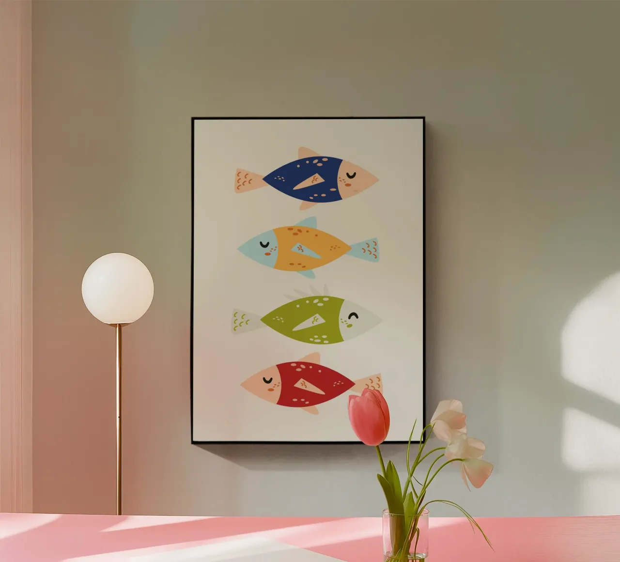 La pesca plexiglass da Rose Beck Art