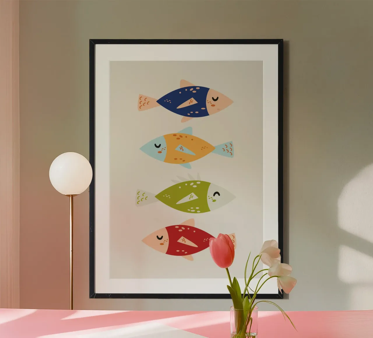 Fishing poster by Rose Beck Art