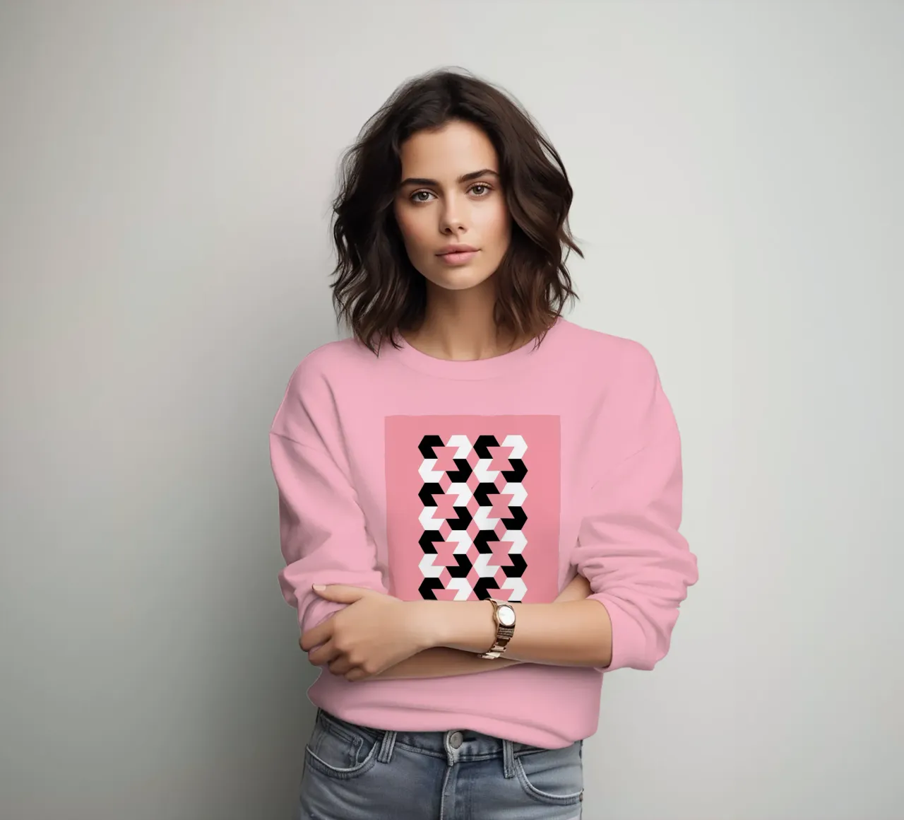 Modello esagonale felpa da Kim Hubball Studio