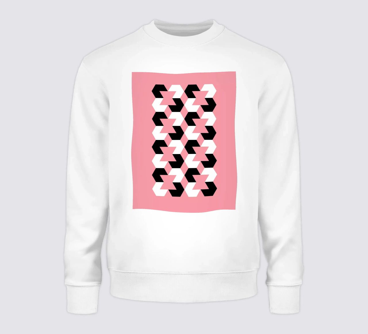 Patrón hexagonal sudadera de Kim Hubball Studio