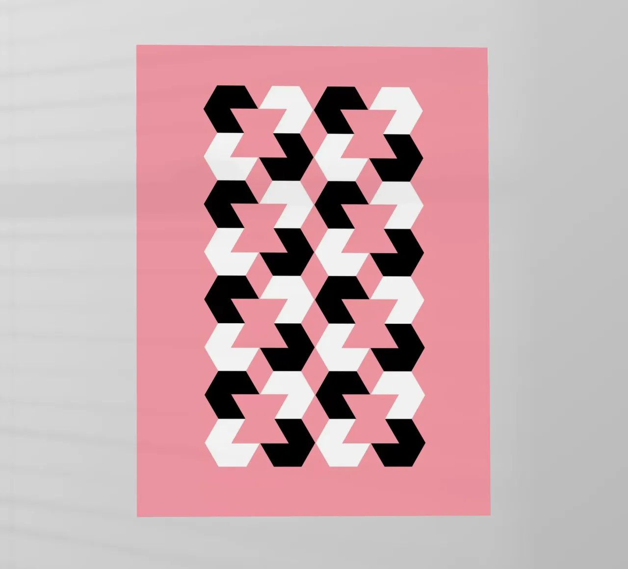 Hexagon Pattern backlit film by Kim Hubball Studio