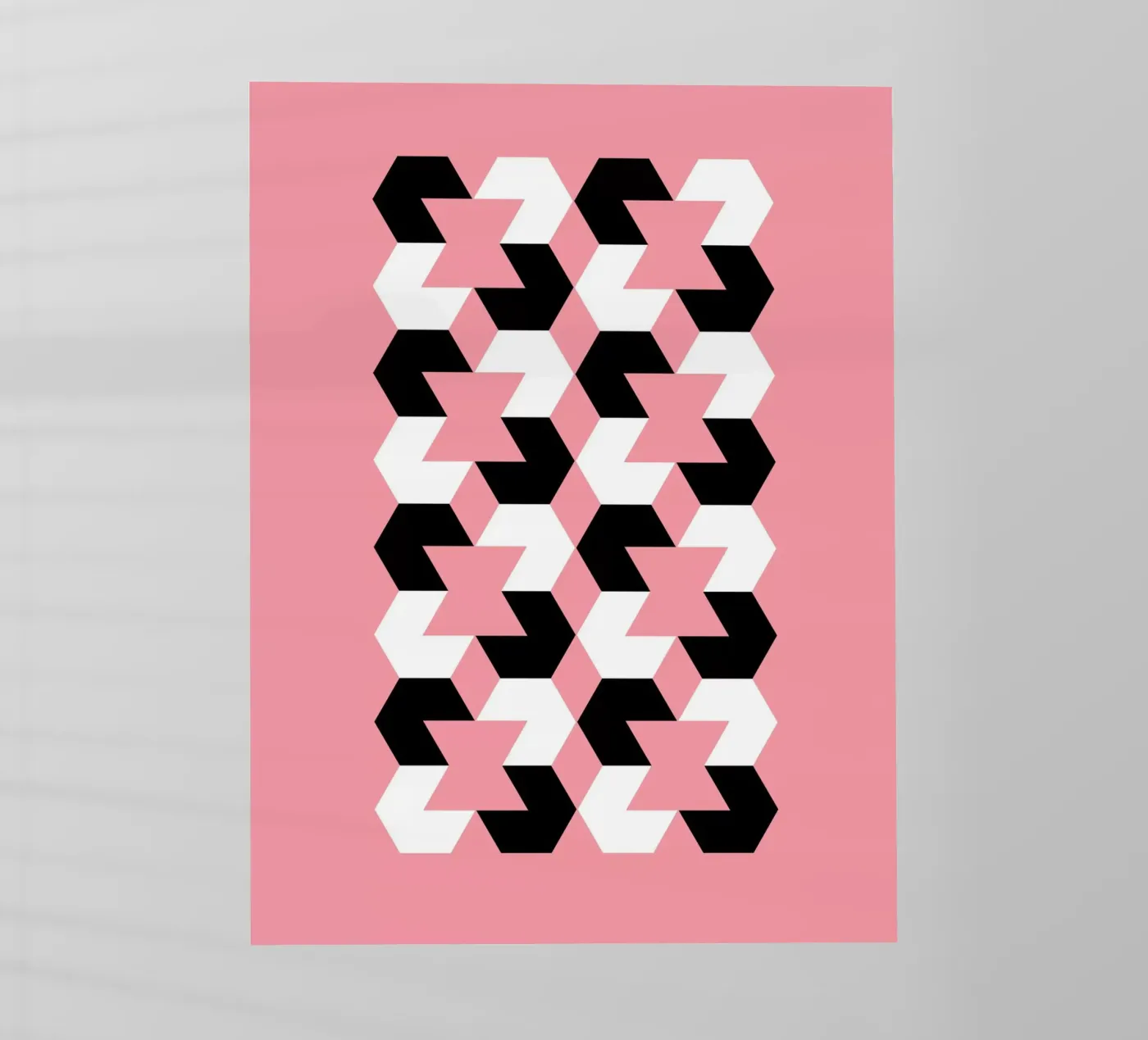 Hexagon Pattern backlit folie van Kim Hubball Studio