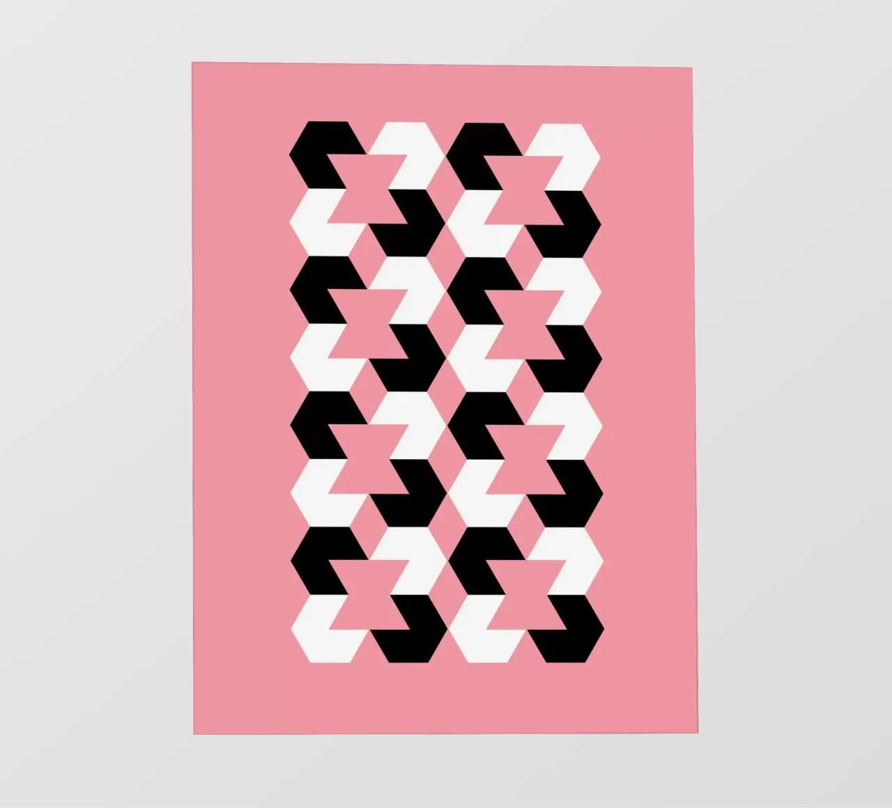 Hexagon Pattern backlit film by Kim Hubball Studio