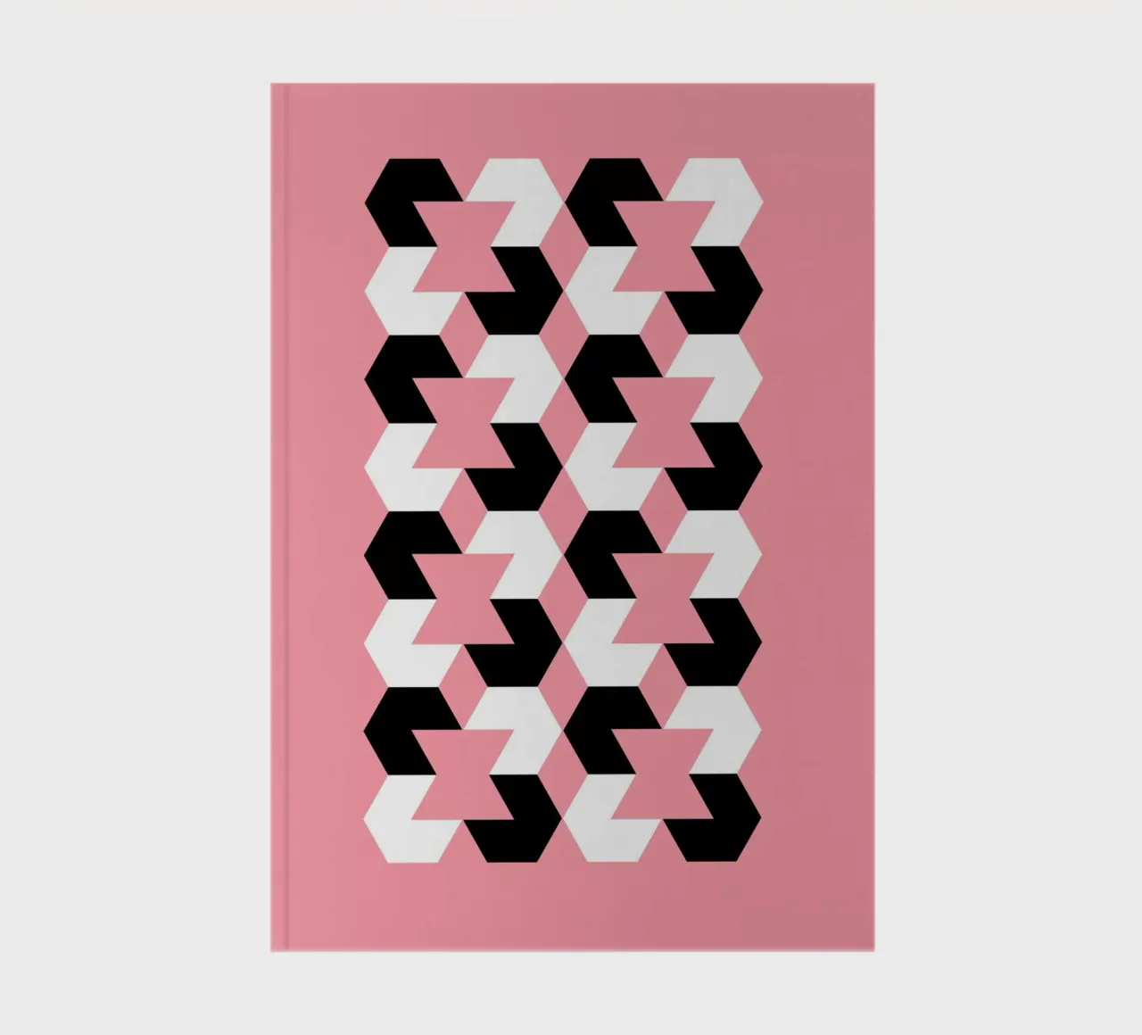 Motif hexagonal carnet de notes de Kim Hubball Studio