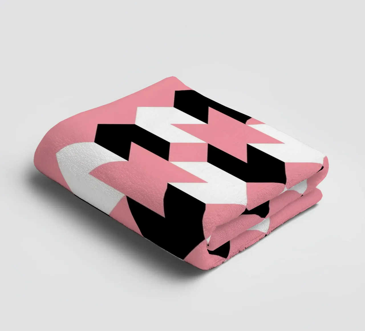 Hexagon Pattern towel by Kim Hubball Studio