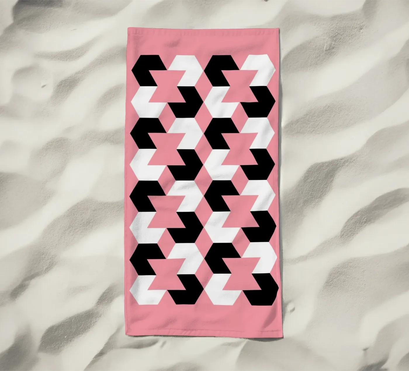 Hexagon Pattern Strandtuch von Kim Hubball Studio