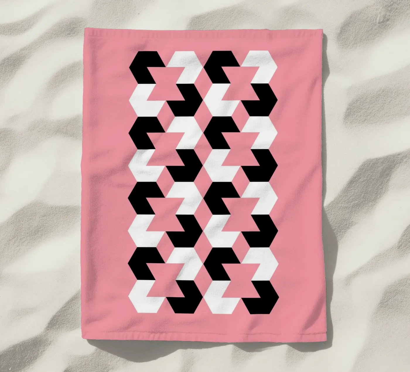 Hexagon Pattern Strandtuch von Kim Hubball Studio