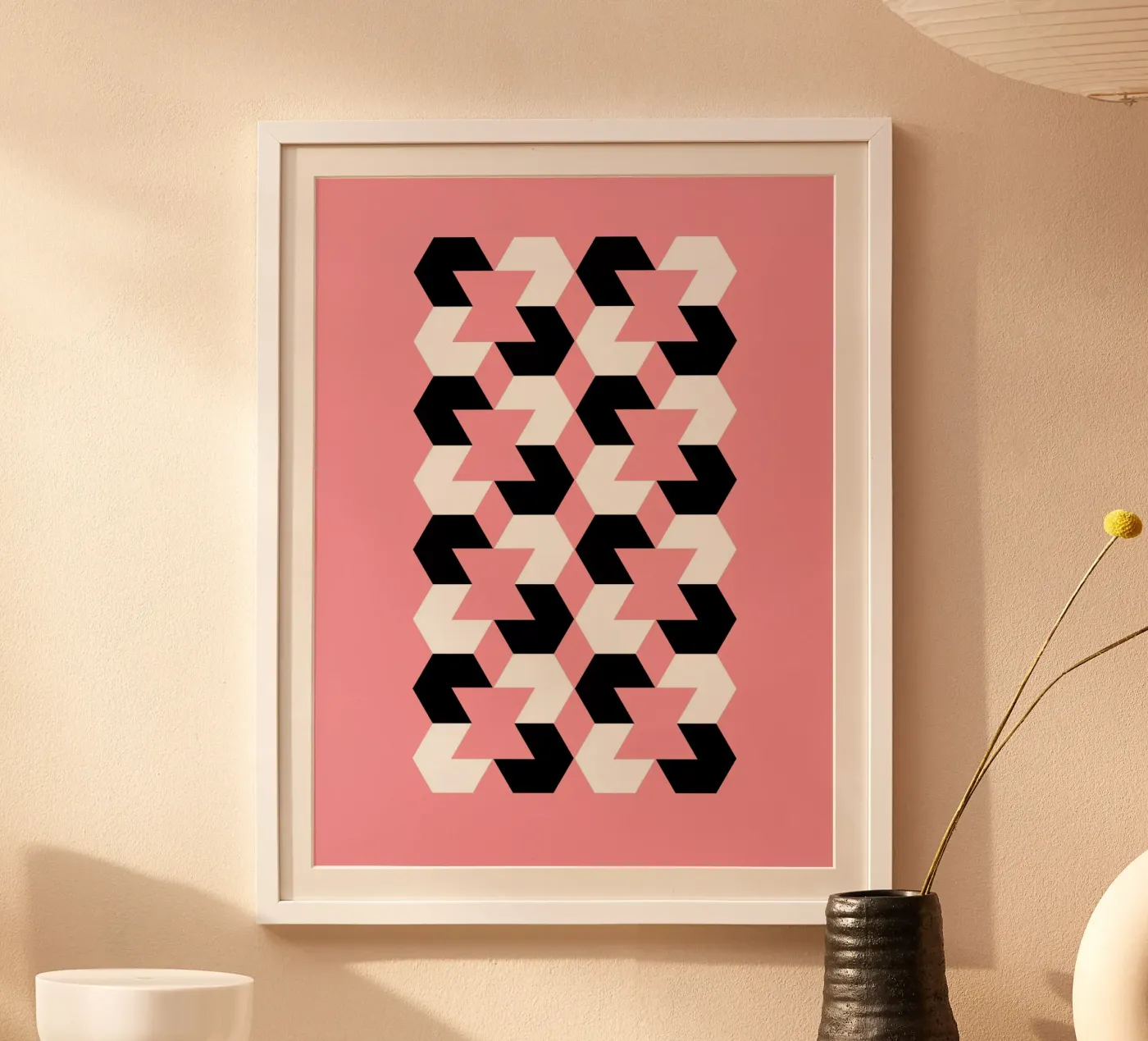 Motif hexagonal poster de Kim Hubball Studio