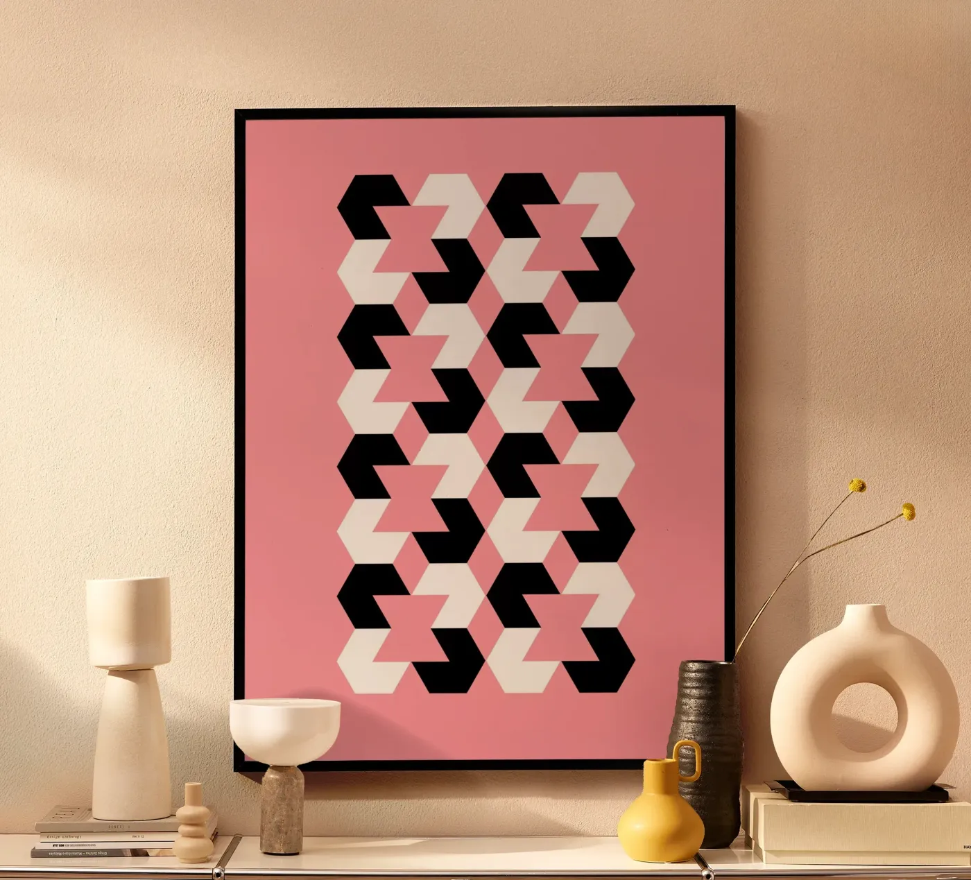 Hexagon Pattern poster da Kim Hubball Studio