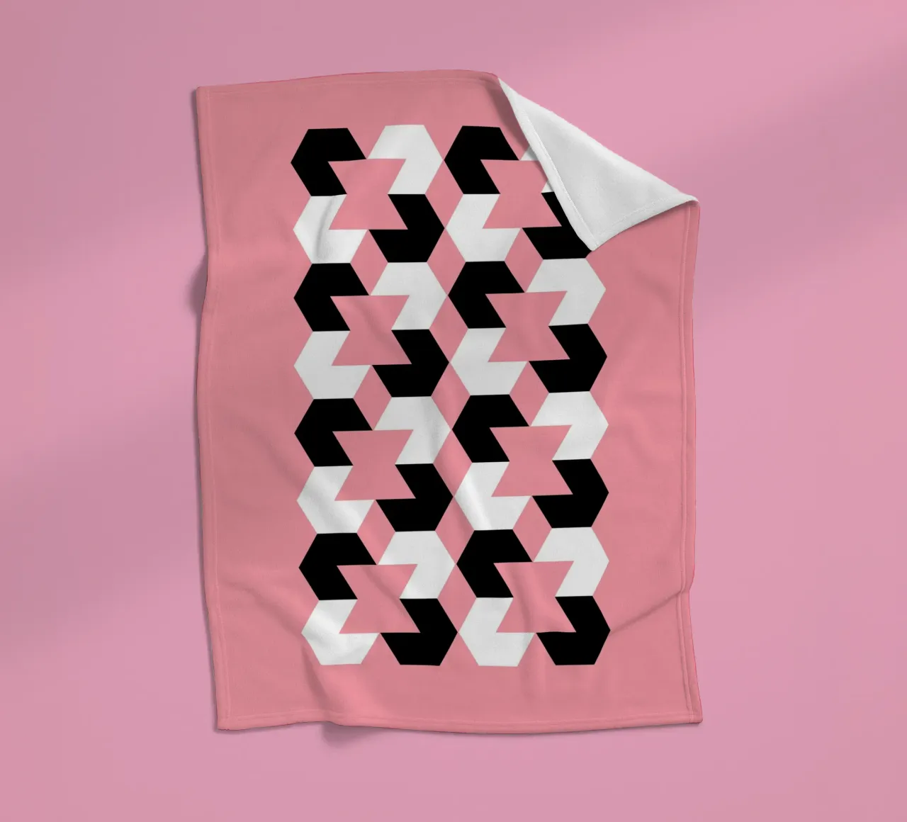 Hexagon Pattern Fleecedecke von Kim Hubball Studio