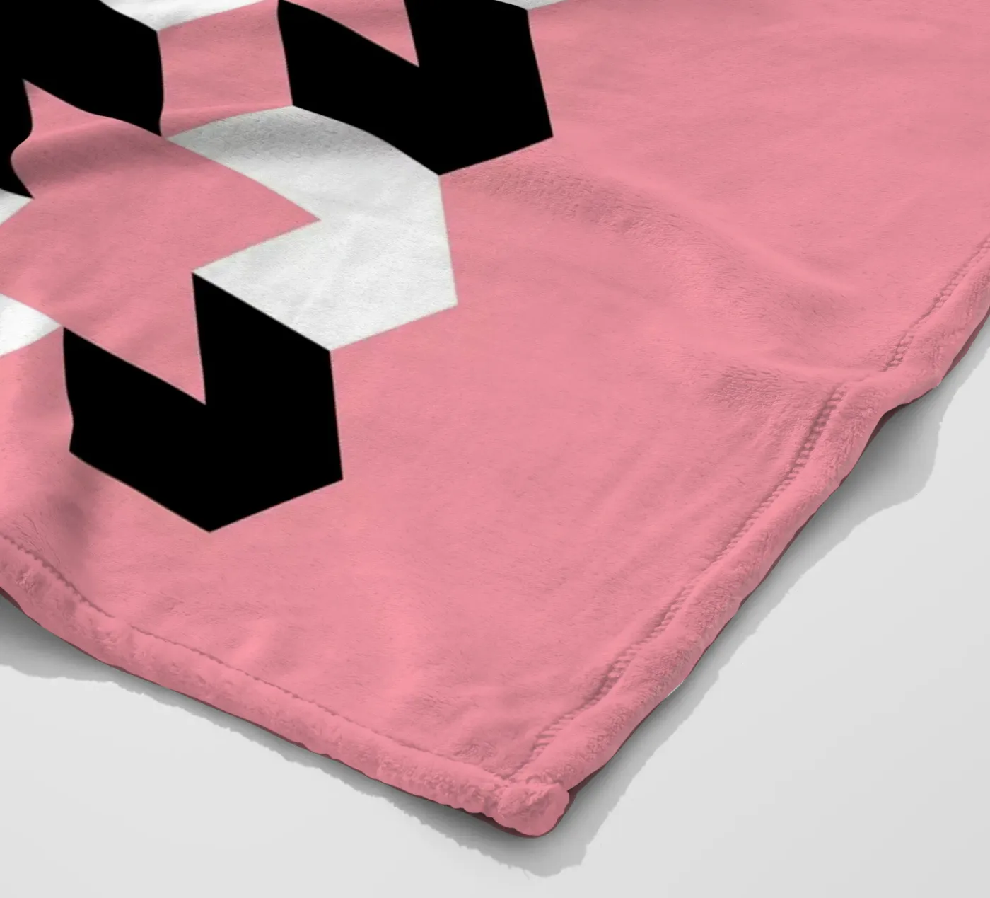 Hexagon Pattern fleece blanket by Kim Hubball Studio