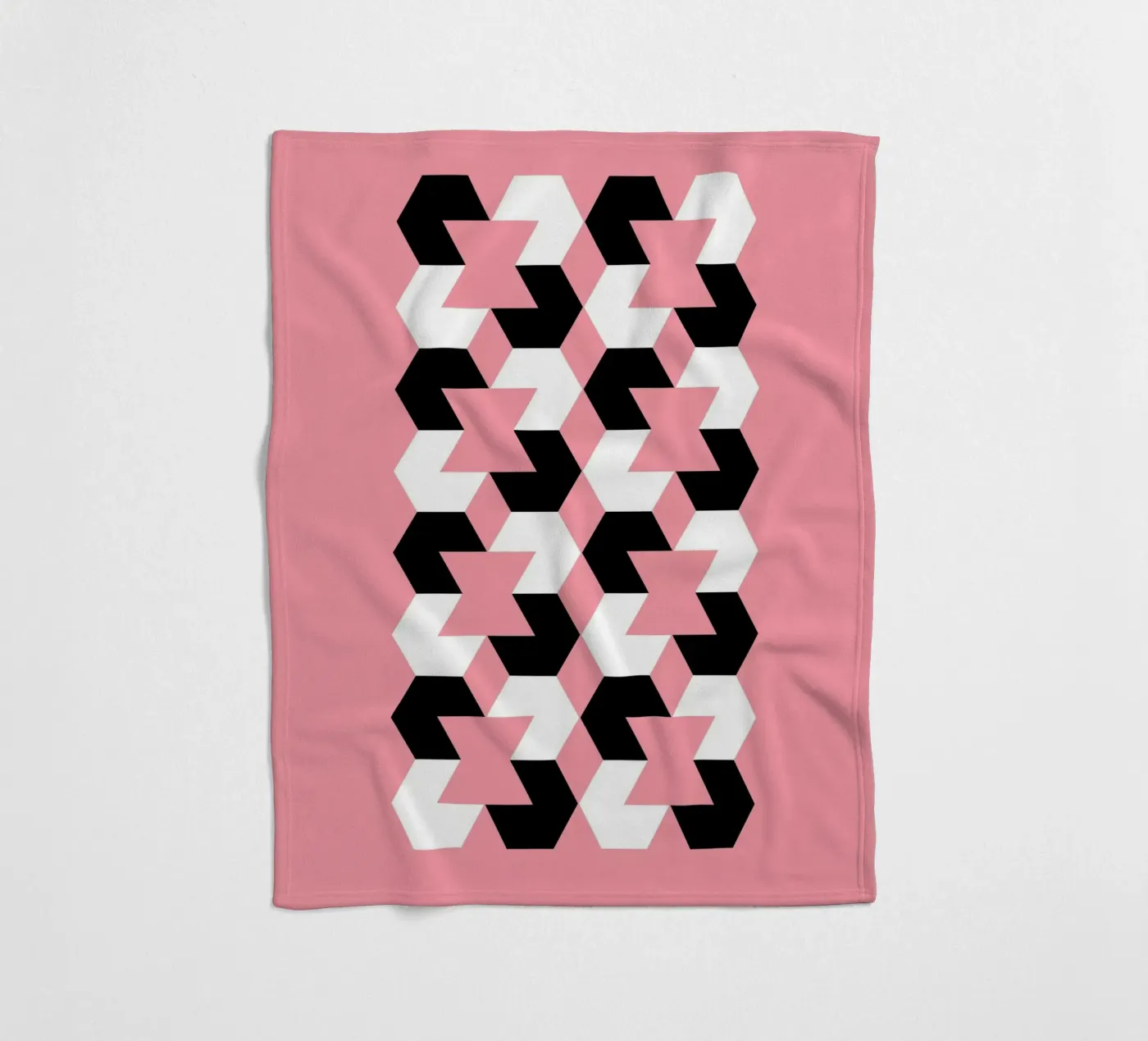 Hexagon Pattern fleece blanket by Kim Hubball Studio