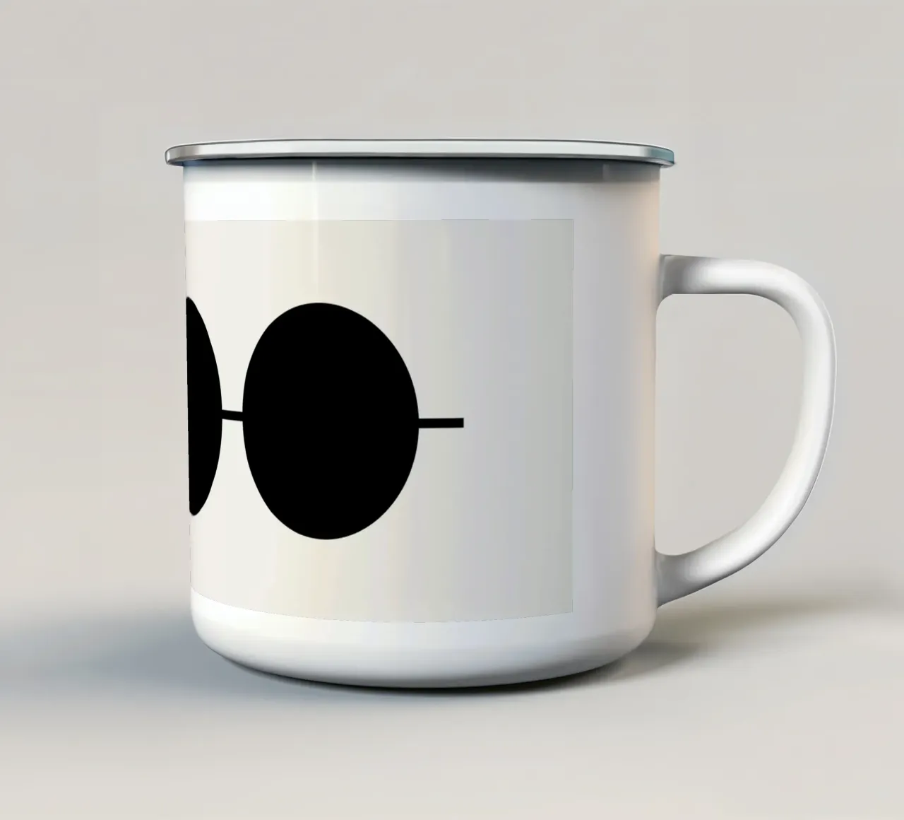 Collegamento a tazza in smalto da Rose Beck Art