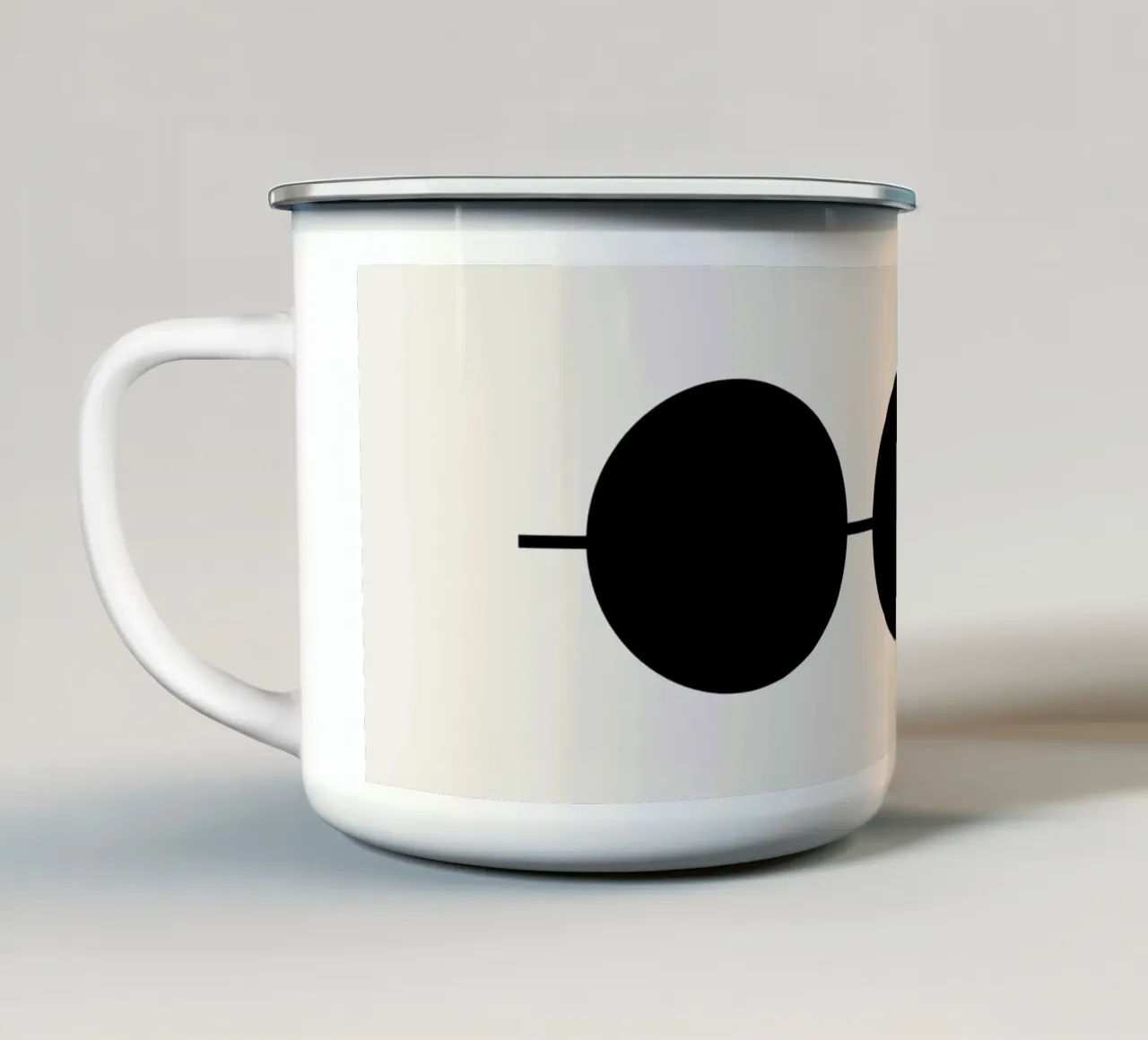 Collegamento a tazza in smalto da Rose Beck Art