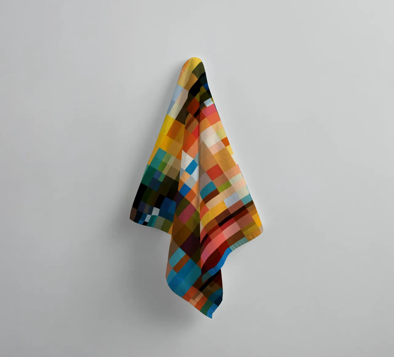 Ritratto in pixel | Retro-pixelismo digitale asciugamano da bagno da Autofocus