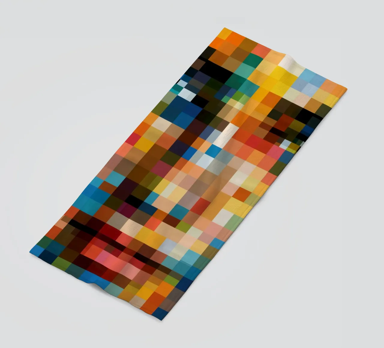 Ritratto in pixel | Retro-pixelismo digitale telo mare da Autofocus