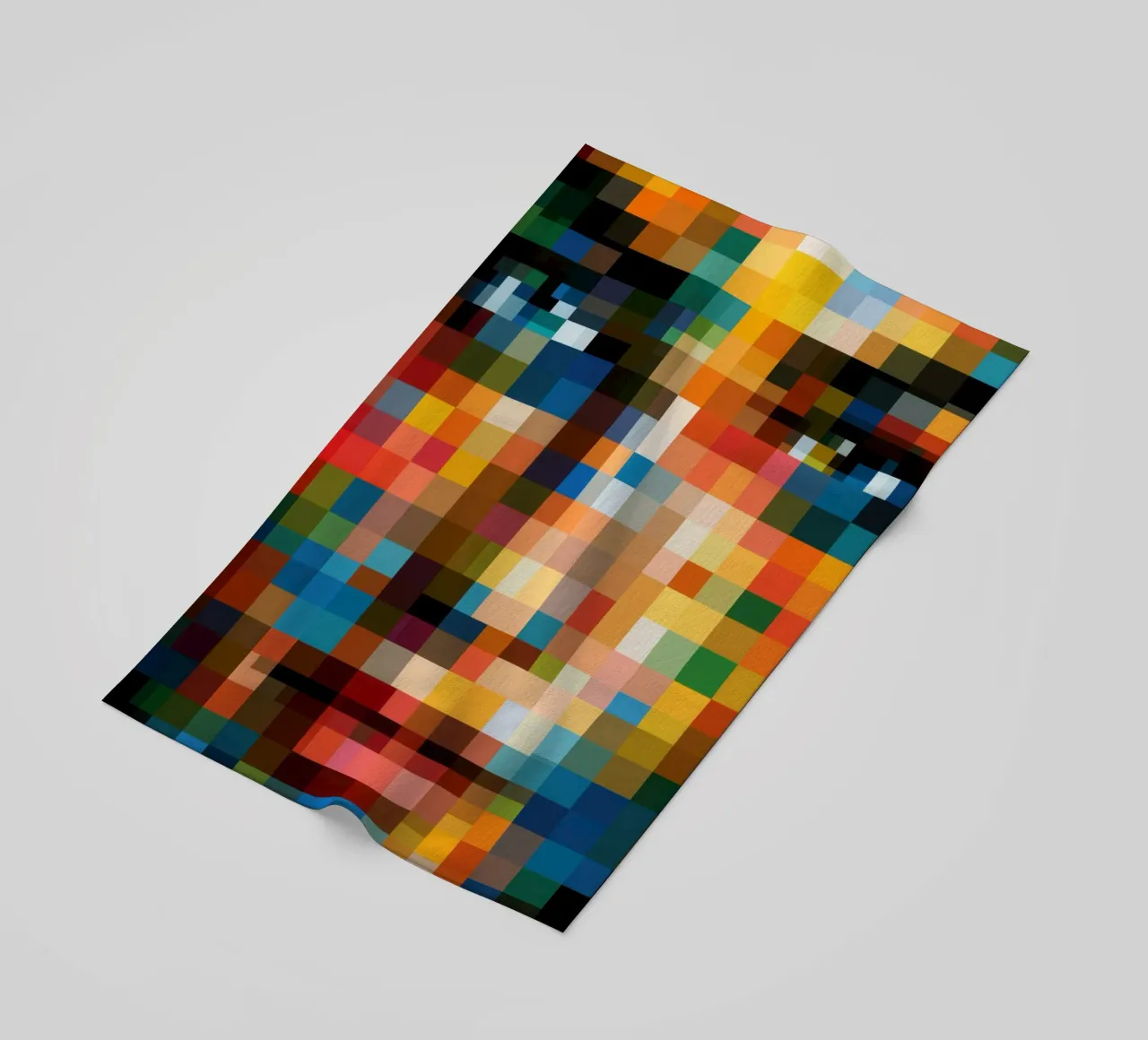 Ritratto in pixel | Retro-pixelismo digitale telo mare da Autofocus