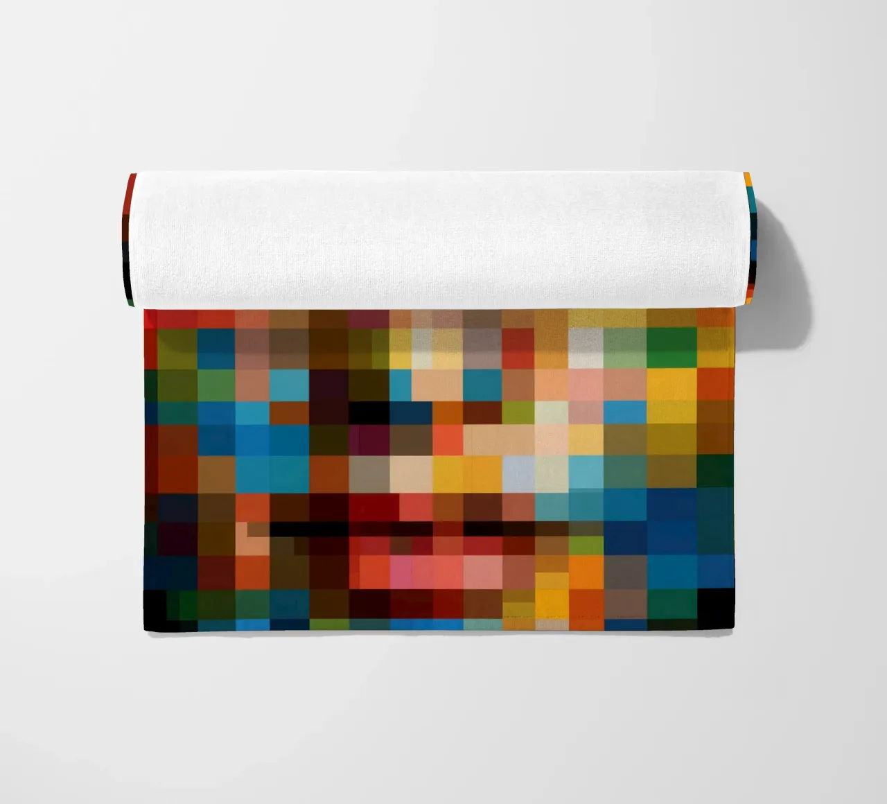 Ritratto in pixel | Retro-pixelismo digitale telo mare da Autofocus