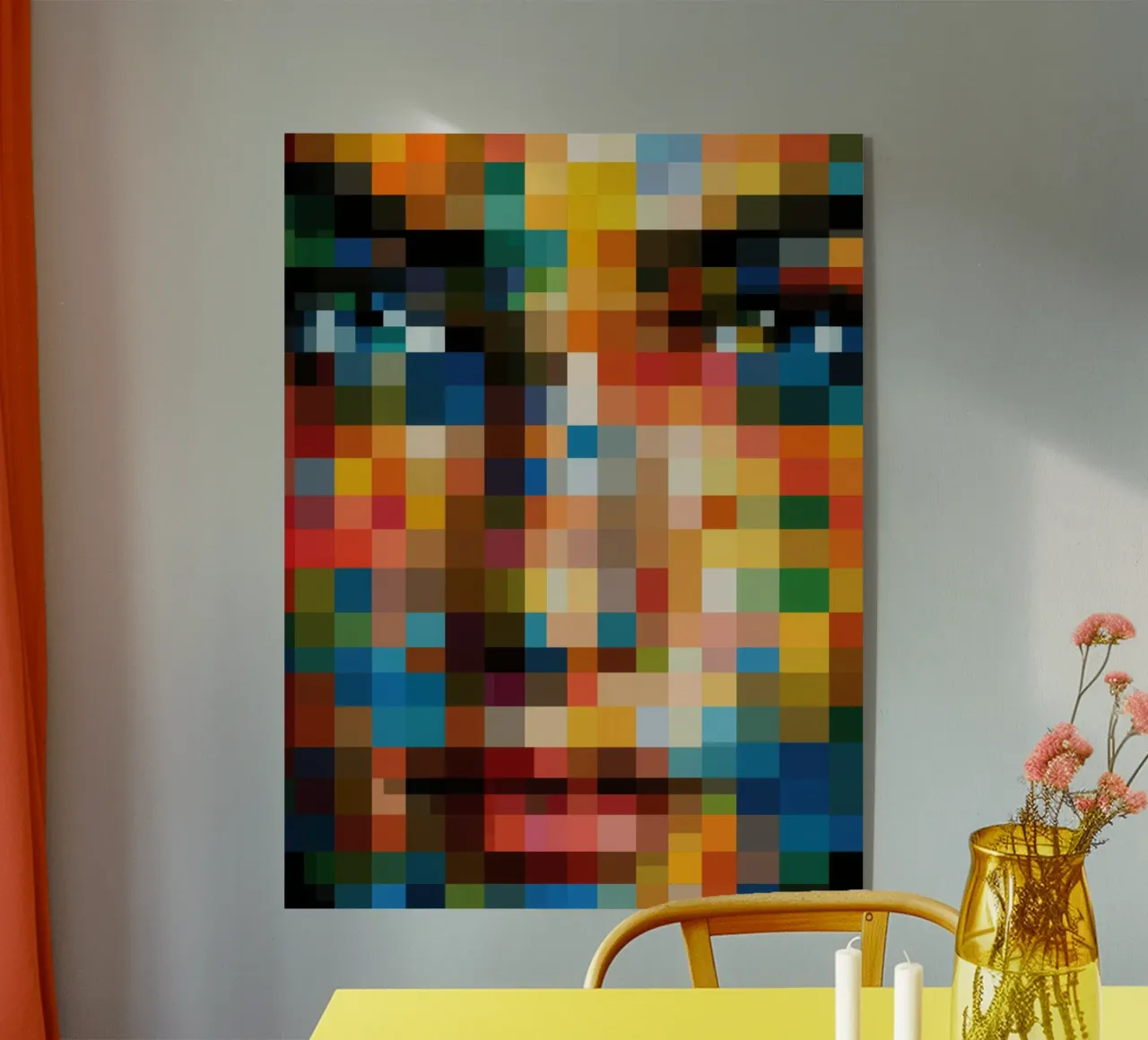 Ritratto in pixel | Retro-pixelismo digitale plexiglass da Autofocus