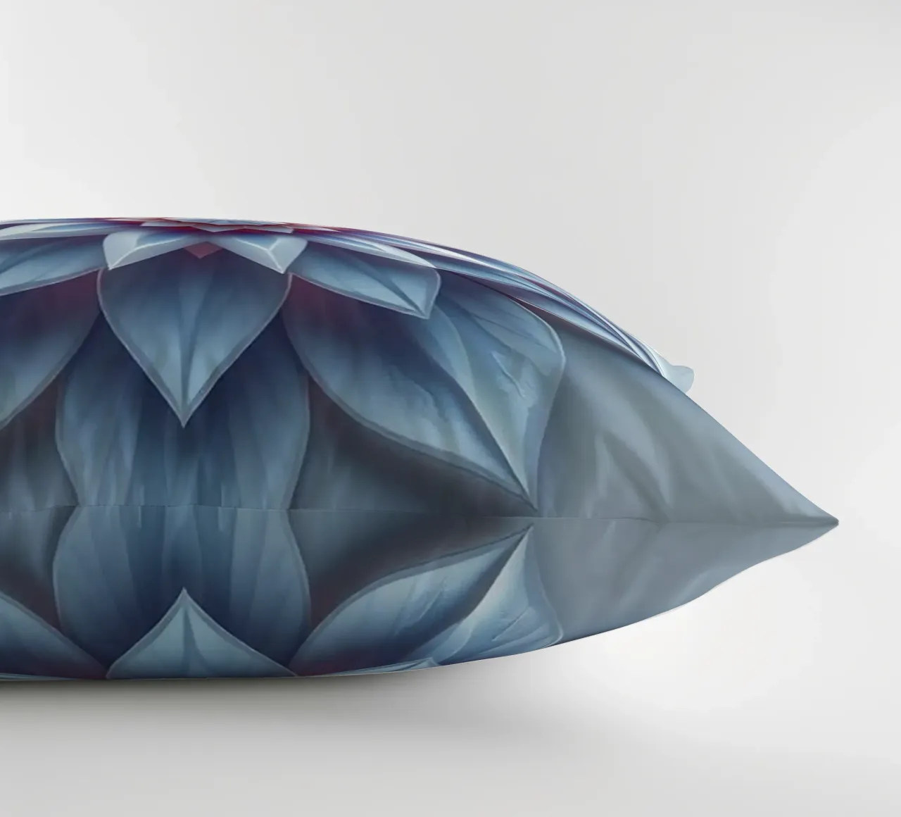 Fiore celeste: Un flusso di loto tagliato in carta 3D radiosamente stratificato cuscino da Artistic-shop